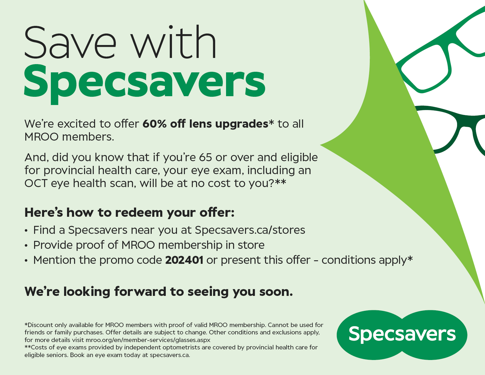 Specsavers Offer 2024 - Sept