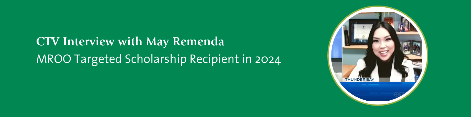 May Remenda - Scholarship Recipient in 2024