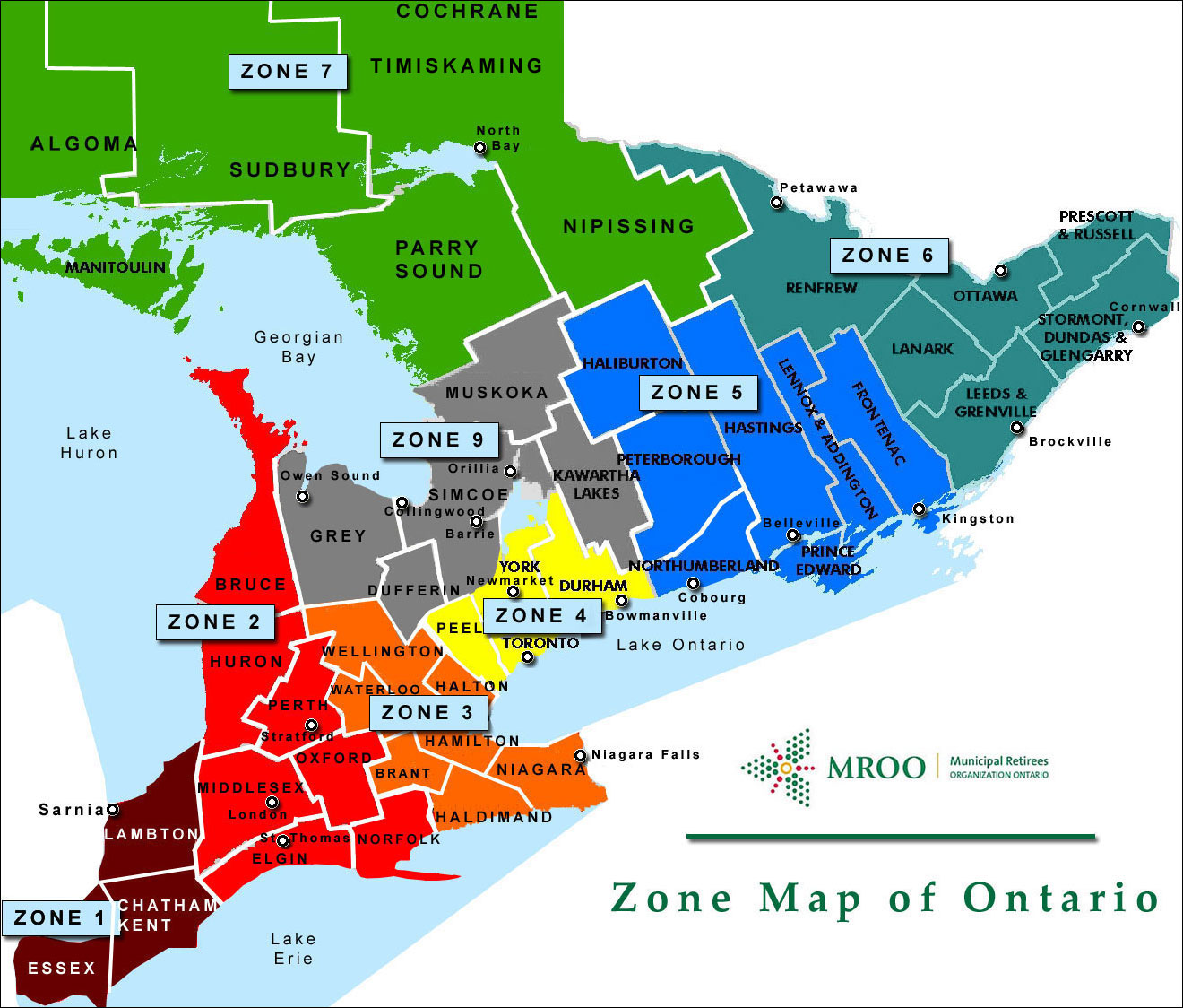 Top 104+ Images Map Of Ontario Canada With Cities And Towns Updated